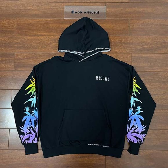 Amiri Palms Eternal Happiness Print Hoodie
